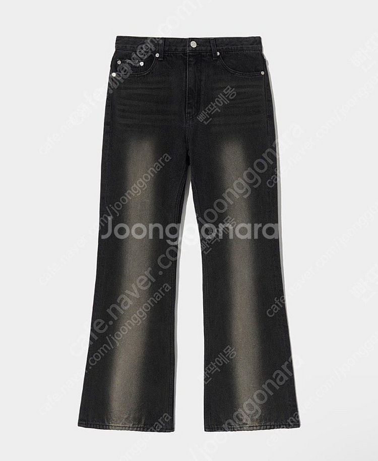 (새상품) 세터 브루클린 워시드 부츠컷 팬츠 뉴트로 블랙--5