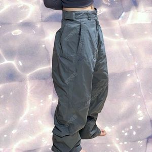 아디다스 그레이 챠콜 스키바지 스노우보드 와이드 트랙 팬츠 3XL