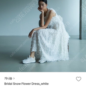 가니송 스노우 플라워 드레스 Bridal Snow Flower Dress_white