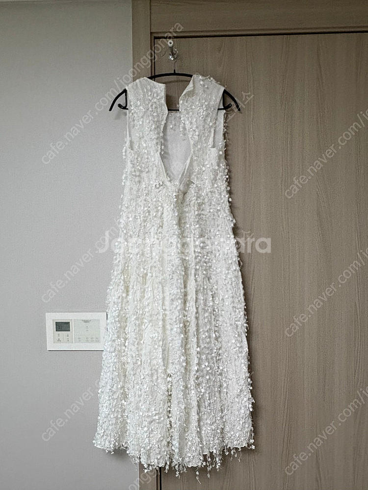 가니송 스노우 플라워 드레스 Bridal Snow Flower Dress_white--7