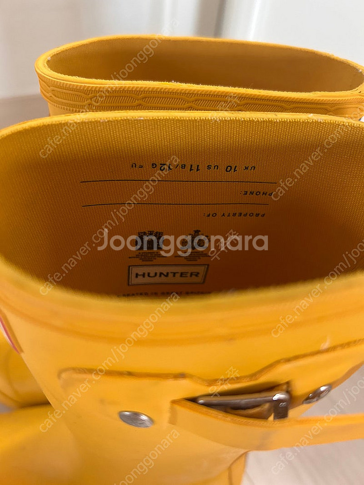 헌터 레인부츠, 클리어어그(호주ver.) 팝니다.--2