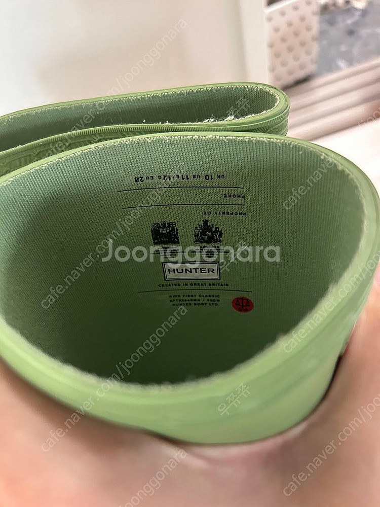 헌터 레인부츠, 클리어어그(호주ver.) 팝니다.--5