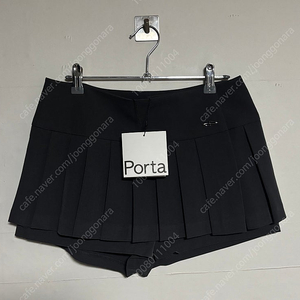 포르타팬츠스커트[PLEATS MINI SKIRT SHORTS챠콜]