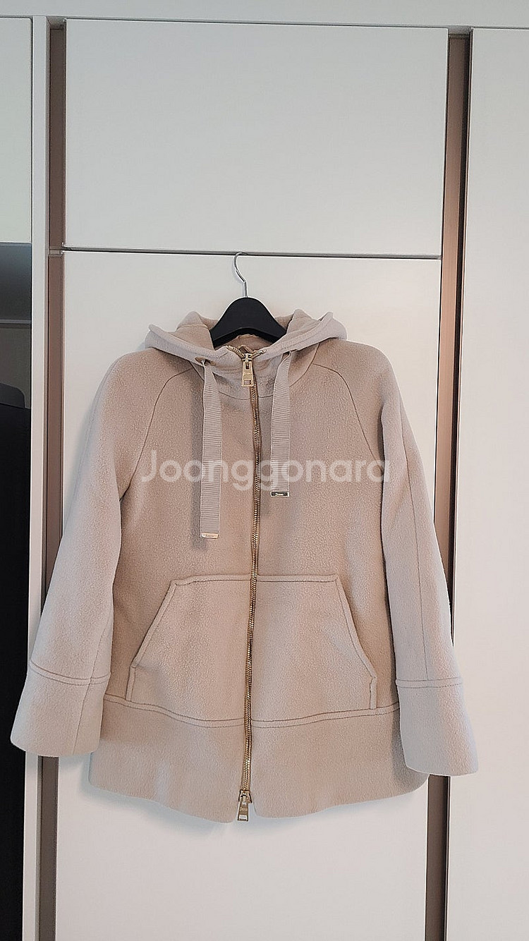 에르노 캐시미어 혼방 모직 후드코트--0