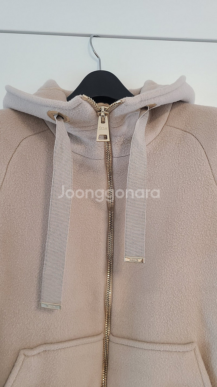 에르노 캐시미어 혼방 모직 후드코트--1