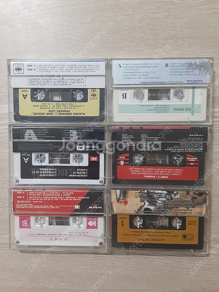 에이스 오브베이스.케니지.플라시도 도밍고 외 카세트테이프 6개--1