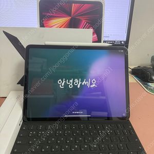 아이패드 프로 3세대 m1 11인치 256기가 스그+스키+애펜2