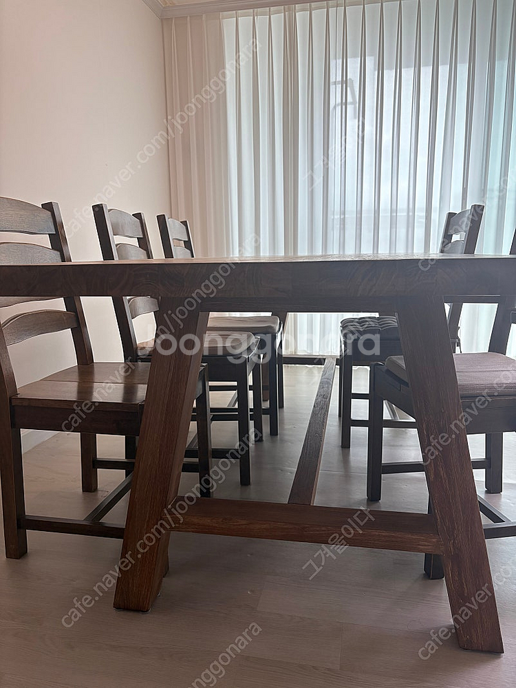 작은언니네가구 카라카쵸 우든렉 다이닝 테이블--3