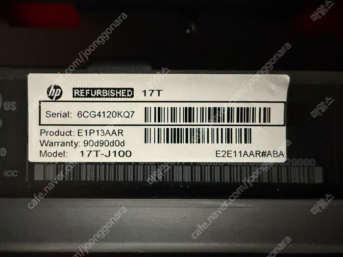 HP Envy 17 J100T Touch Smart i7 4세대 터치 스크린--5
