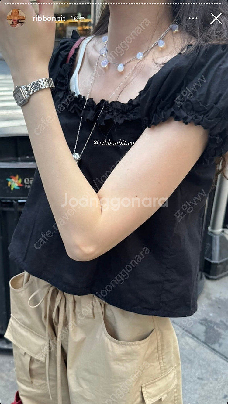 Ribbonbit Alice Ribbon Top -Bl...--0