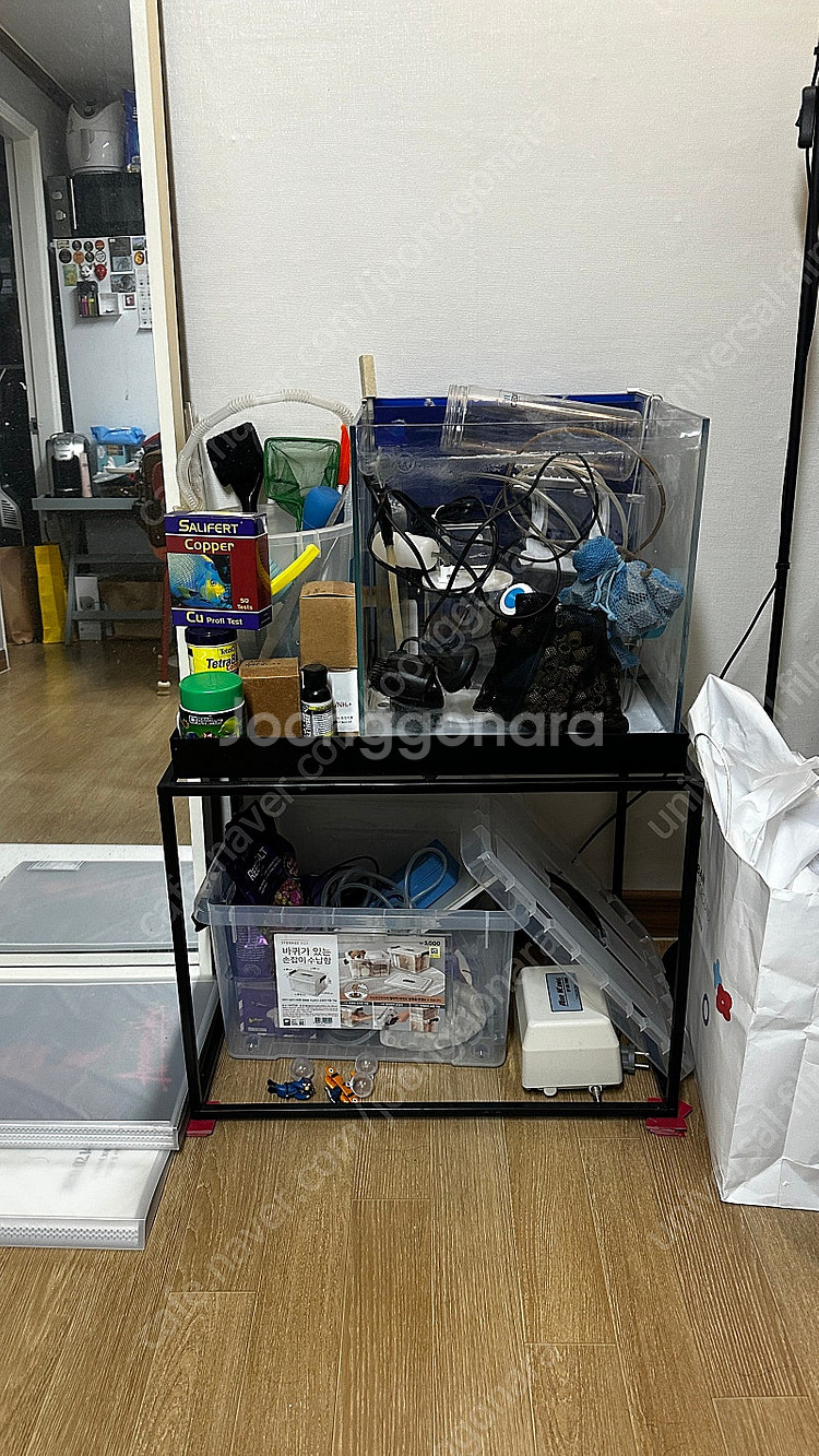35큐브 배면 섬프 해수어항 풀셋 판매합니다.--1