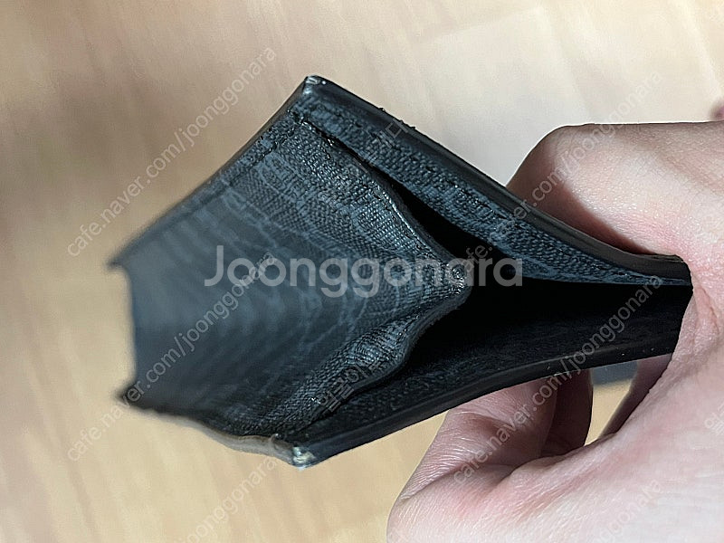 구찌 GG 수프림 캔버스 토트백 블랙 그레이--7