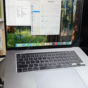 2019 맥북프로 16인치 i7 16gb 512gb 5500m