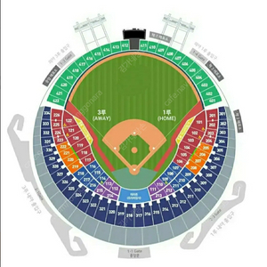 엘지 vs 기아 9/14(일) 1루 레드석, 1루 네이비석