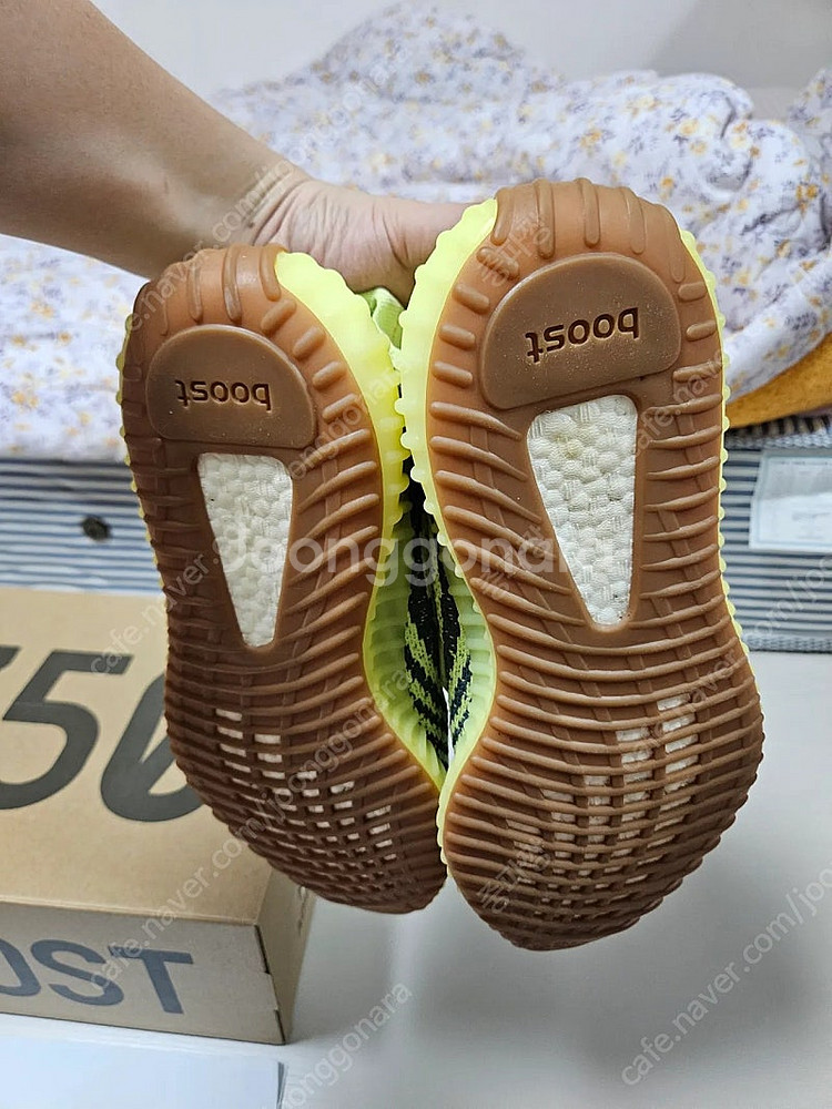 [265]아디다스 이지부스트 350 에브라 (세미 프로즌 옐로우) 거으 새것--3