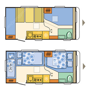 아드리아 아비바 472PK 캠핑 카라반 트레일러