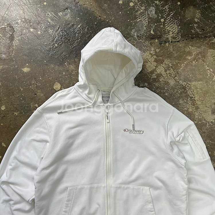 105) 디스커버리 아이보리 후드집업 자켓 점퍼--3