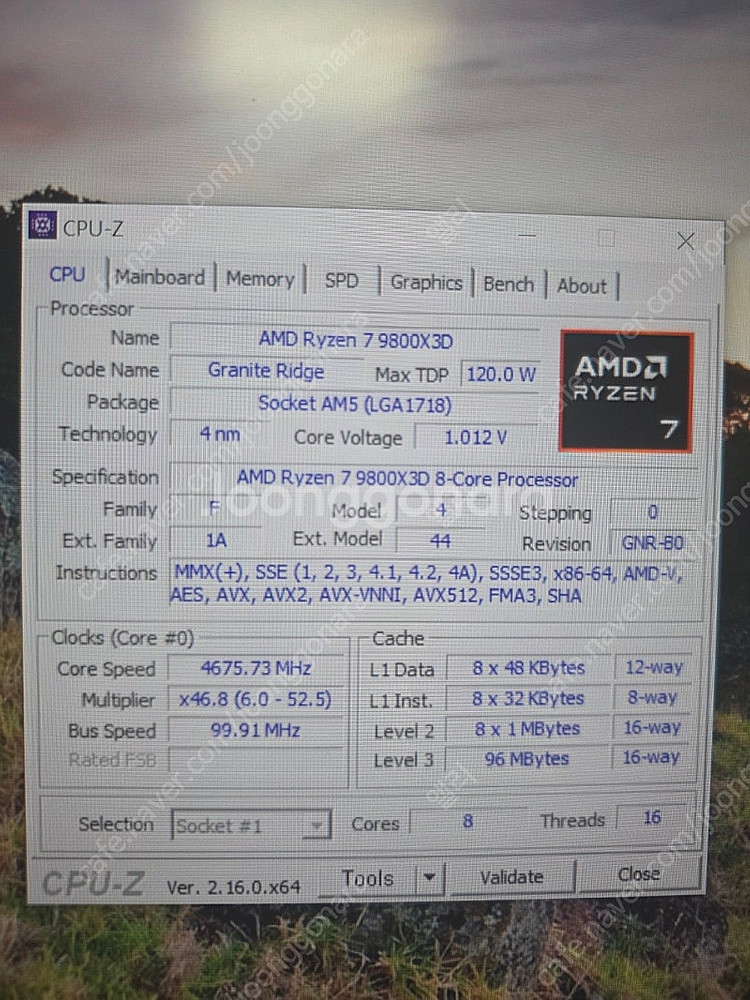 9800x3d 국내정품--0
