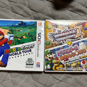 닌텐도 3ds 마리오 골프+퍼즐앤드래곤 일괄