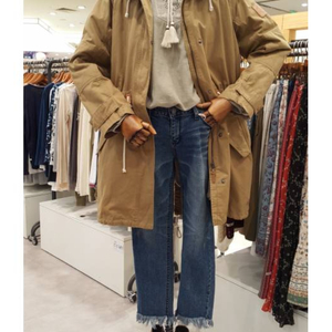 무배 새상품 S 보아털 탈착 야상 점퍼 코트 써스데이아일랜드