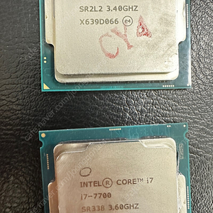 cpu i5 9600k , i7 7700 단품
