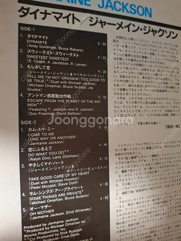 <수입 LP> 저메인 잭슨 Jermaine Jackso...--3