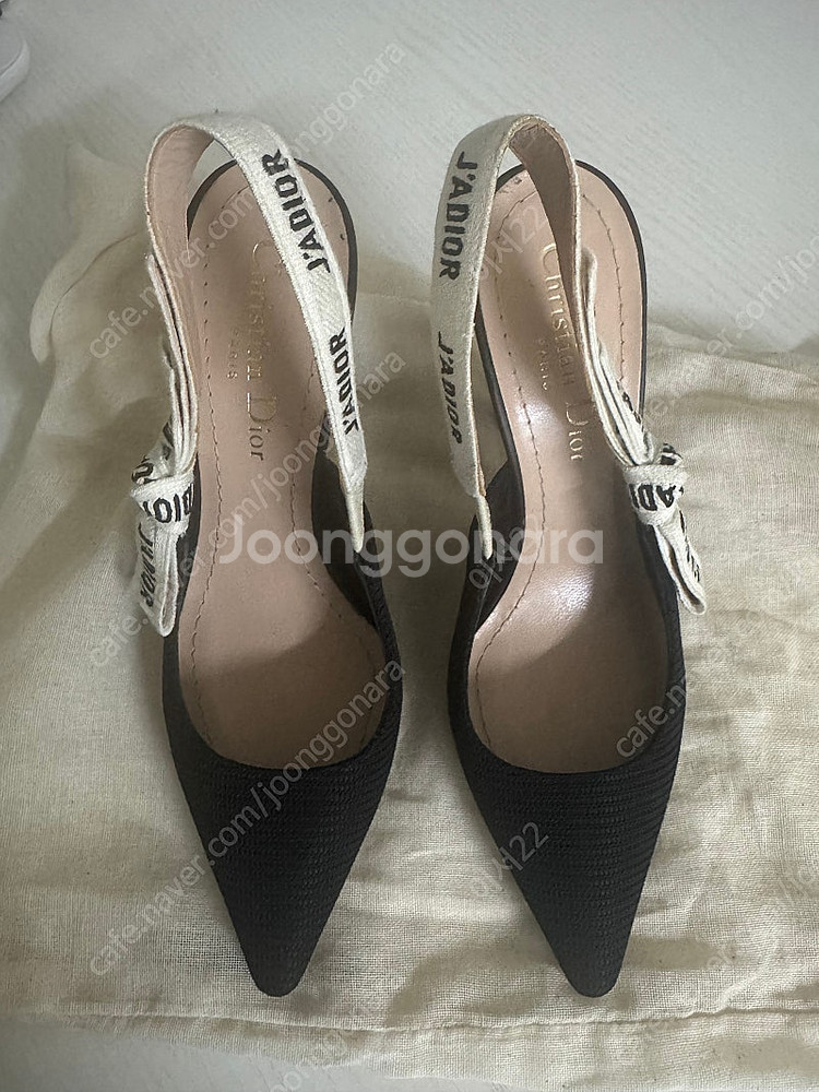 (정품) 디올 구두 자디올 슬링백 펌프스 34 1/2--0