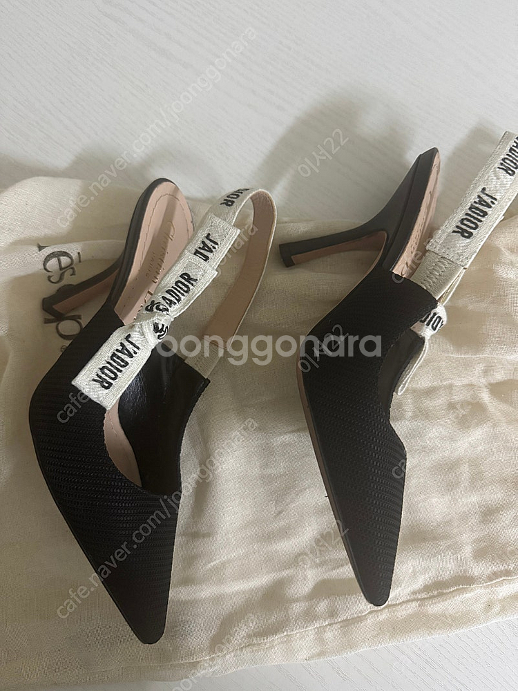 (정품) 디올 구두 자디올 슬링백 펌프스 34 1/2--1