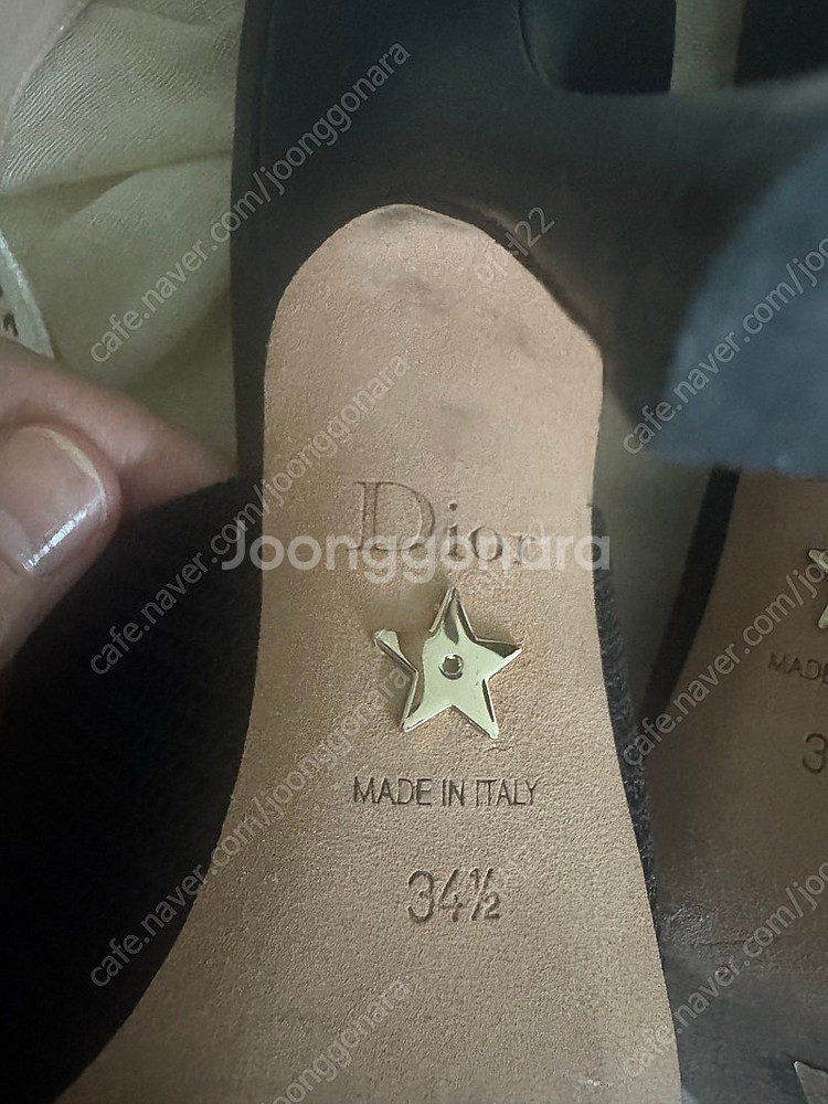 (정품) 디올 구두 자디올 슬링백 펌프스 34 1/2--4