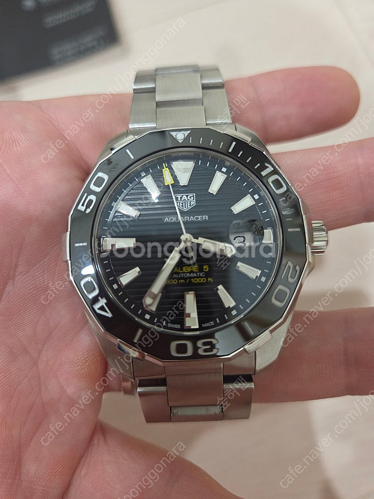 태그호이어 아쿠아레이서 300 검판 43mm 오토매틱 ...--0