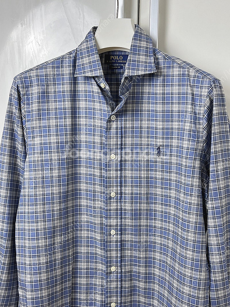 폴로 체크셔츠 S 95~100--1