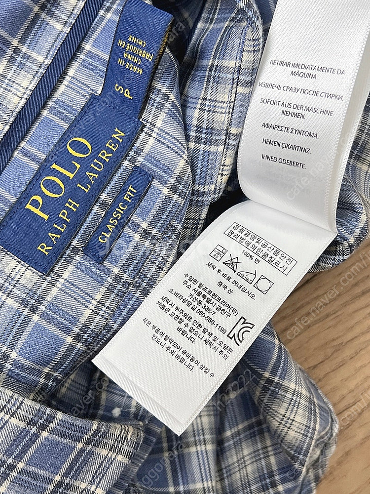 폴로 체크셔츠 S 95~100--5