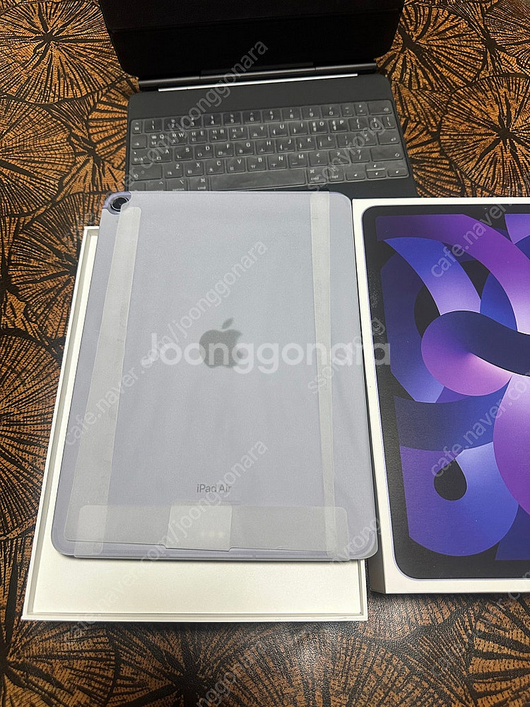 아이패드 에어 5세대 퍼플 셀룰러+애케플 이전가능(내용필)--1