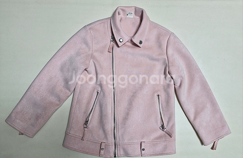 여아 130 스웨이드 라이더 자켓--2