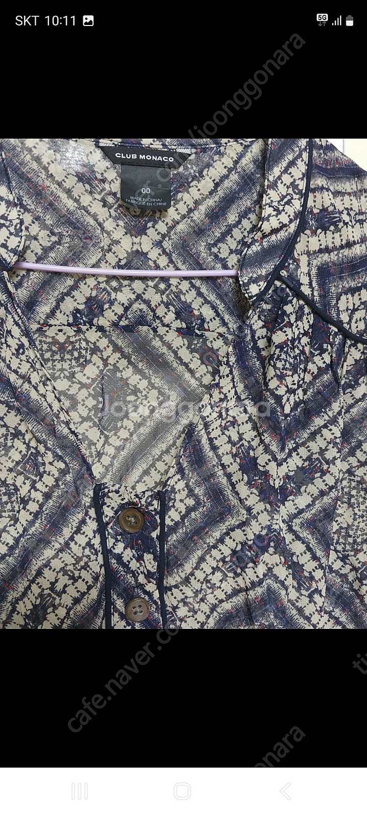 클럽모나코 실크 블라우스--2