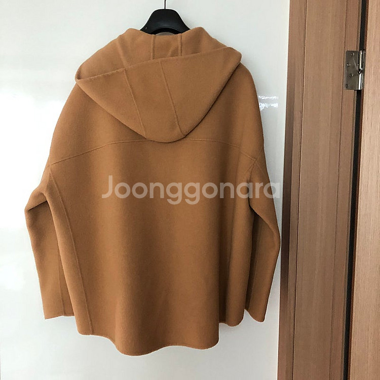리가든 울90 후드 오버핏 박시 핸드메이드 숏코트 //...--4