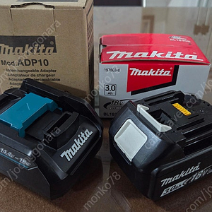 마끼다 18V 3.0Ah 배터리 + 40V 충전아답타