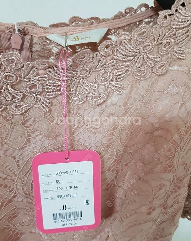 JJ지고트 레이스 원피스 새상품--3