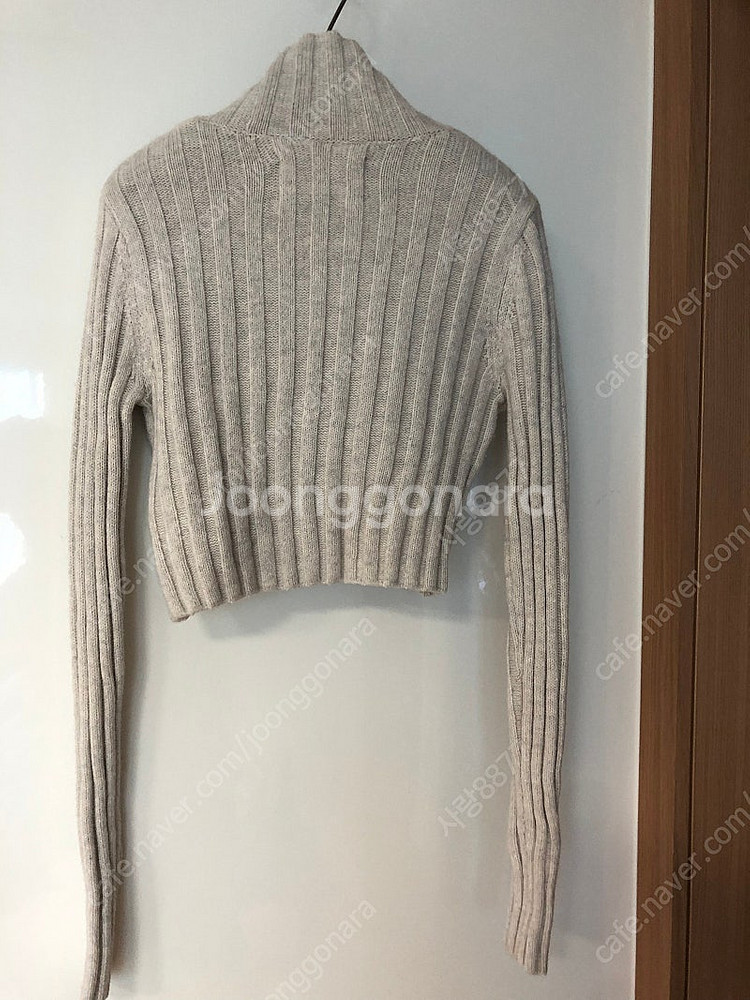 캘빈클라인 진스 ck 22년 크롭 랩 니트 스웨터 바디프로필 y2k--7