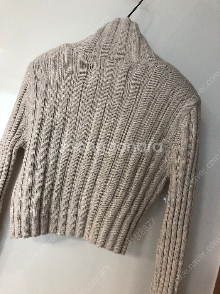 캘빈클라인 진스 ck 22년 크롭 랩 니트 스웨터 바디프로필 y2k--8