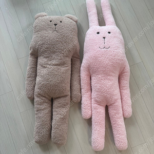 던킨 곰 & 토끼 인형 바디필로우