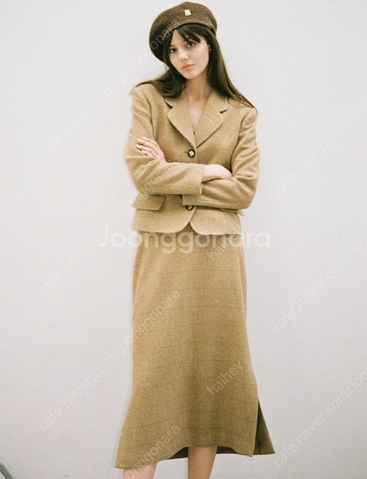 더애쉴린 rosa 울 체크 스커트 (새상품)--2