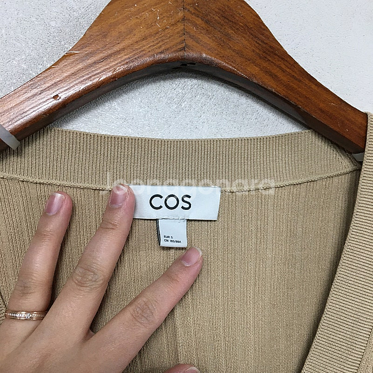 COS 코스 플리츠 니트 가디건 S--2