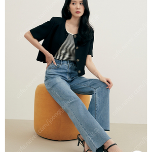 로엠 반팔 트위드 자켓 새상품