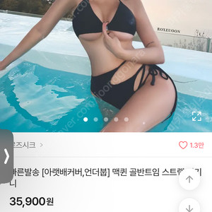 로즈시크 골반트임 스트랩 비키니 하의 팬티만