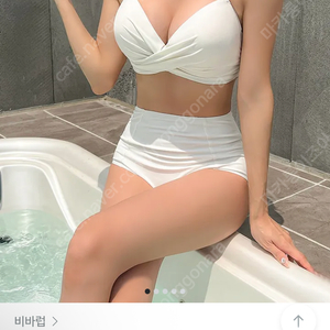 비바럽 여성 비키니 하이웨스트 아이보리 m 하의/팬티만