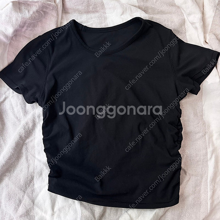 룰루레몬 올잇테익스 티 리브드 블랙 6--1