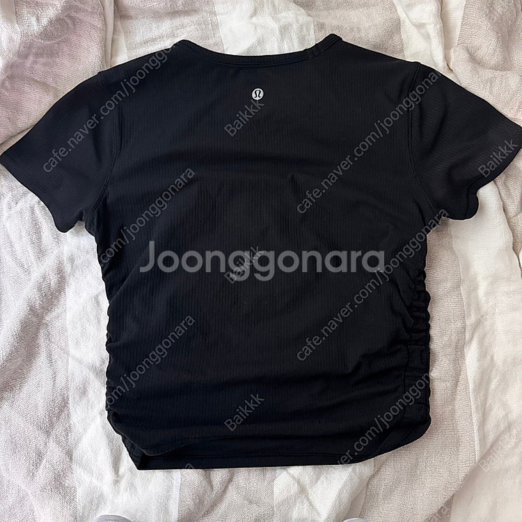 룰루레몬 올잇테익스 티 리브드 블랙 6--2