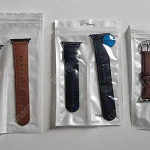 미사용 애플워치 가죽스트랩 3개 일괄 판매. 택포1만원.