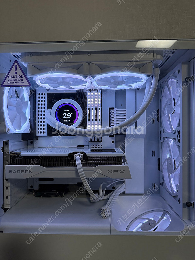 개인)nzxt 화이트 세팅 고사양 반본체pc--0